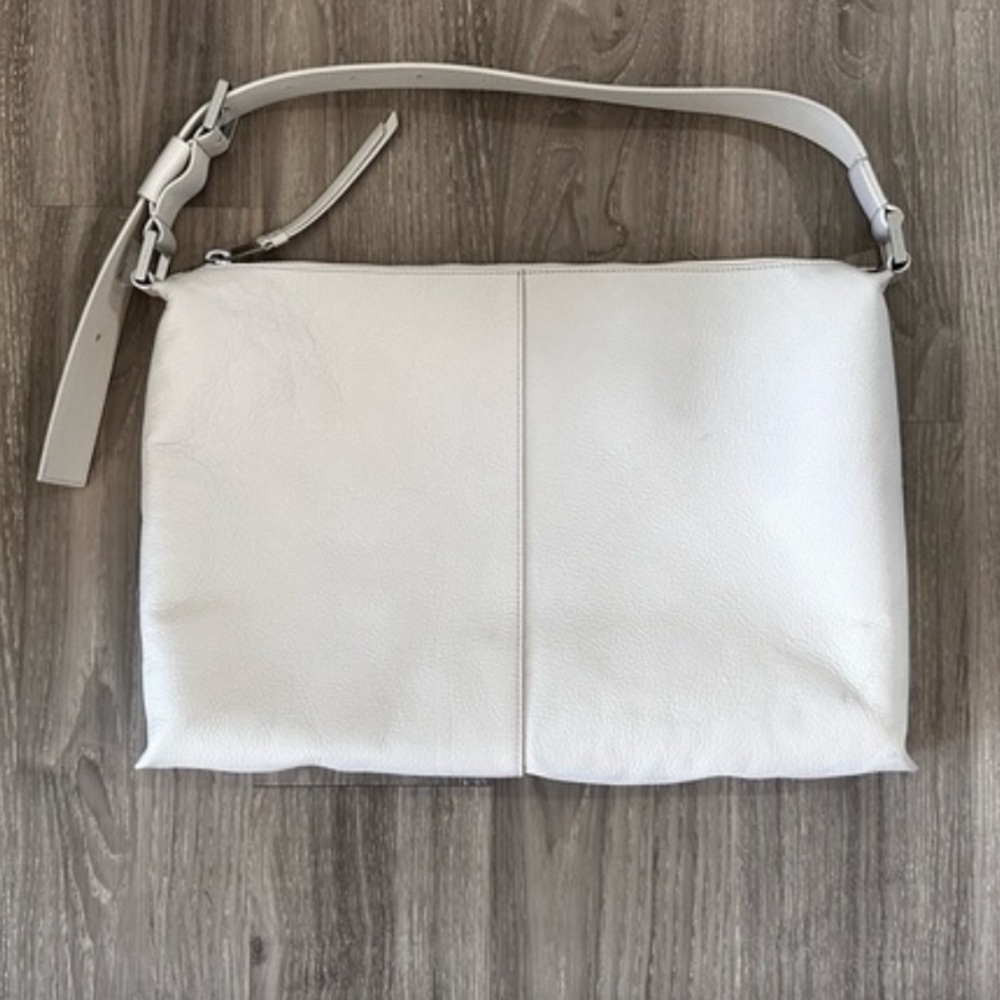 All Saints Edbury Leather Shoulder Bag - White
